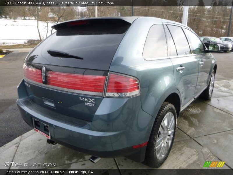 Steel Blue Metallic / Medium Light Stone 2010 Lincoln MKX AWD