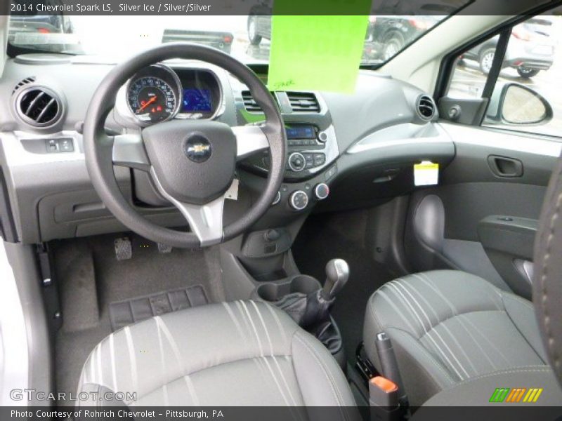 Silver Ice / Silver/Silver 2014 Chevrolet Spark LS