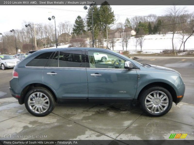 Steel Blue Metallic / Medium Light Stone 2010 Lincoln MKX AWD
