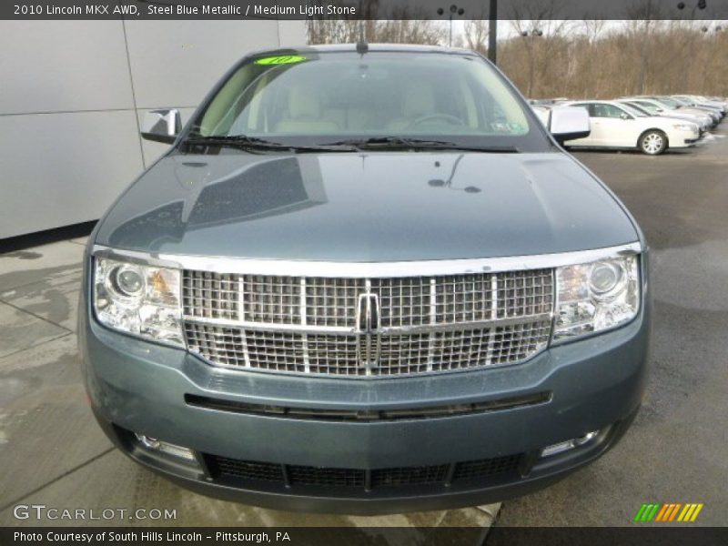 Steel Blue Metallic / Medium Light Stone 2010 Lincoln MKX AWD