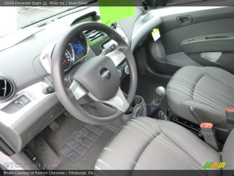 Silver Ice / Silver/Silver 2014 Chevrolet Spark LS