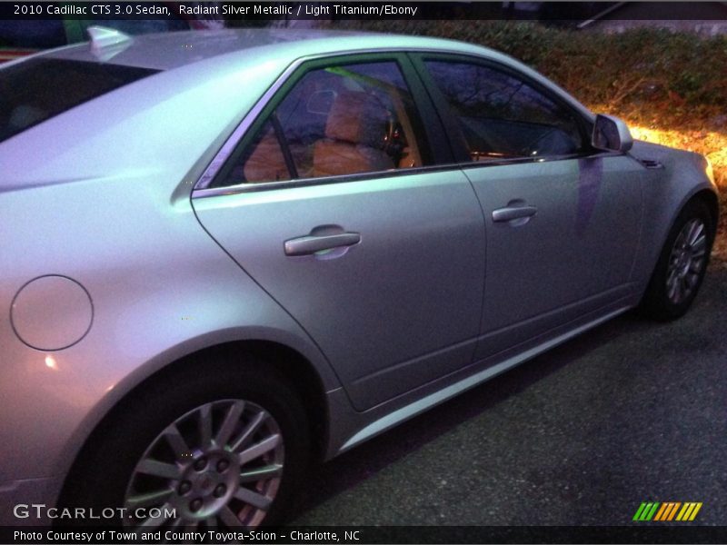 Radiant Silver Metallic / Light Titanium/Ebony 2010 Cadillac CTS 3.0 Sedan