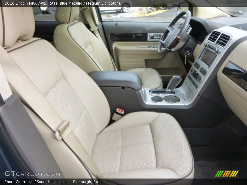 Steel Blue Metallic / Medium Light Stone 2010 Lincoln MKX AWD