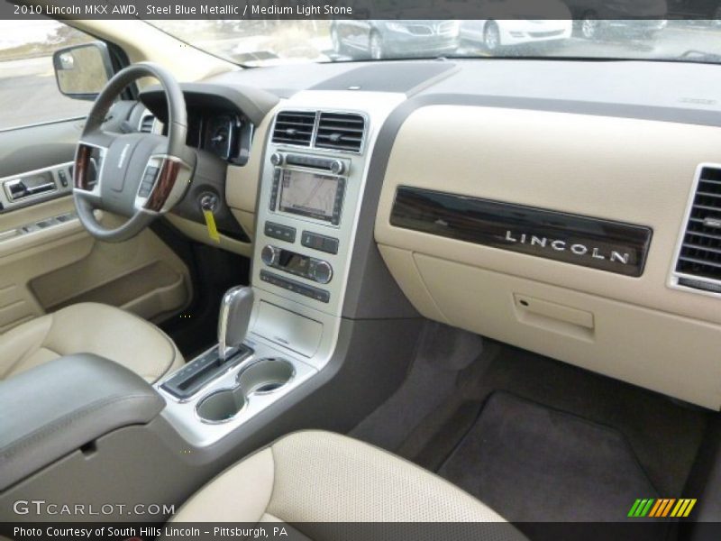 Steel Blue Metallic / Medium Light Stone 2010 Lincoln MKX AWD