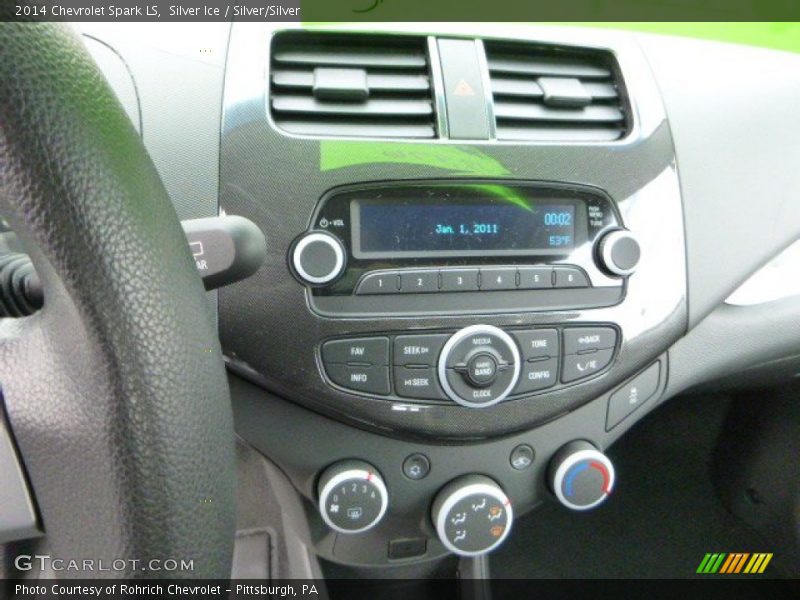 Silver Ice / Silver/Silver 2014 Chevrolet Spark LS