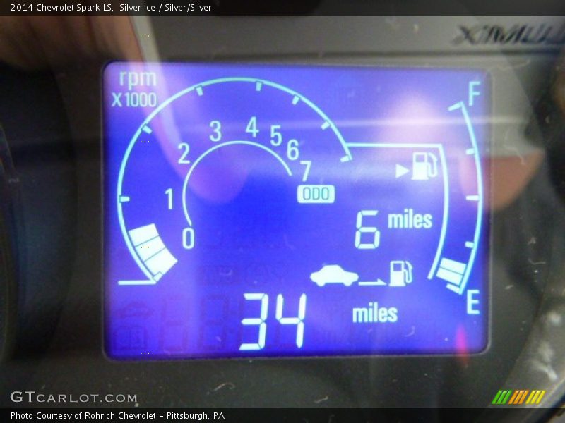 Silver Ice / Silver/Silver 2014 Chevrolet Spark LS