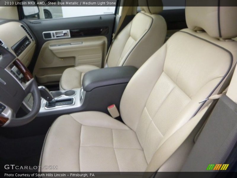 Steel Blue Metallic / Medium Light Stone 2010 Lincoln MKX AWD