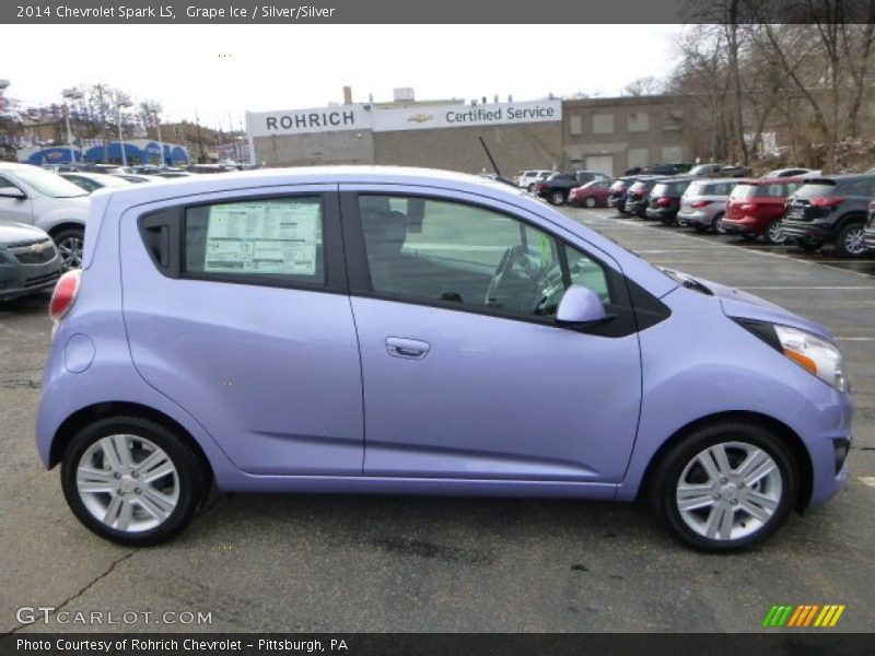 Grape Ice / Silver/Silver 2014 Chevrolet Spark LS