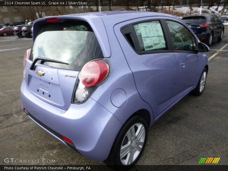 Grape Ice / Silver/Silver 2014 Chevrolet Spark LS
