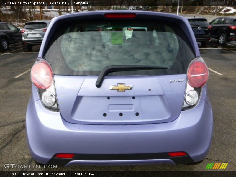 Grape Ice / Silver/Silver 2014 Chevrolet Spark LS