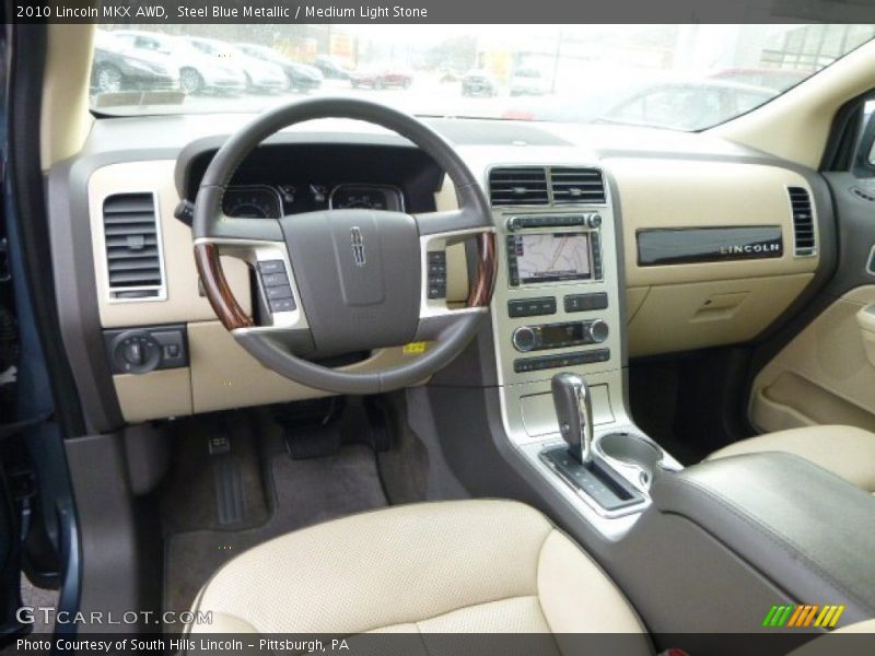 Steel Blue Metallic / Medium Light Stone 2010 Lincoln MKX AWD