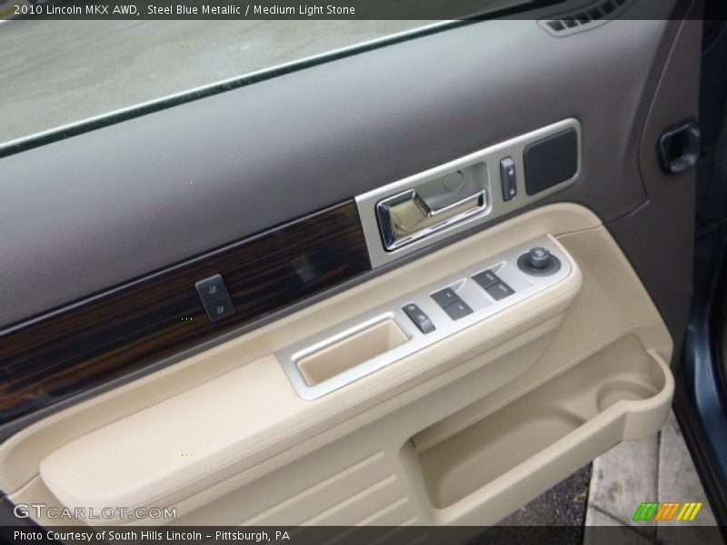 Steel Blue Metallic / Medium Light Stone 2010 Lincoln MKX AWD