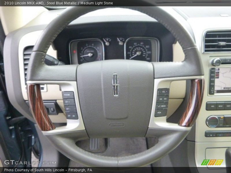 Steel Blue Metallic / Medium Light Stone 2010 Lincoln MKX AWD