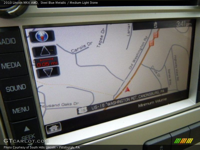 Steel Blue Metallic / Medium Light Stone 2010 Lincoln MKX AWD