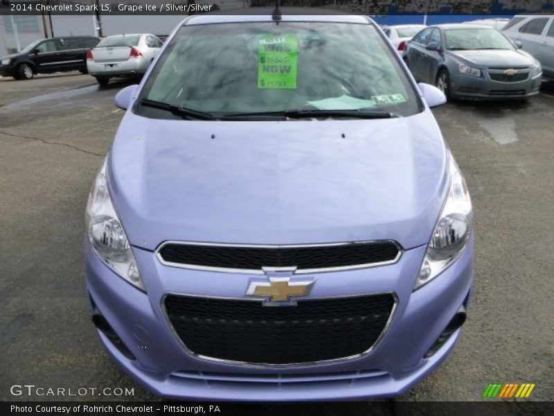 Grape Ice / Silver/Silver 2014 Chevrolet Spark LS