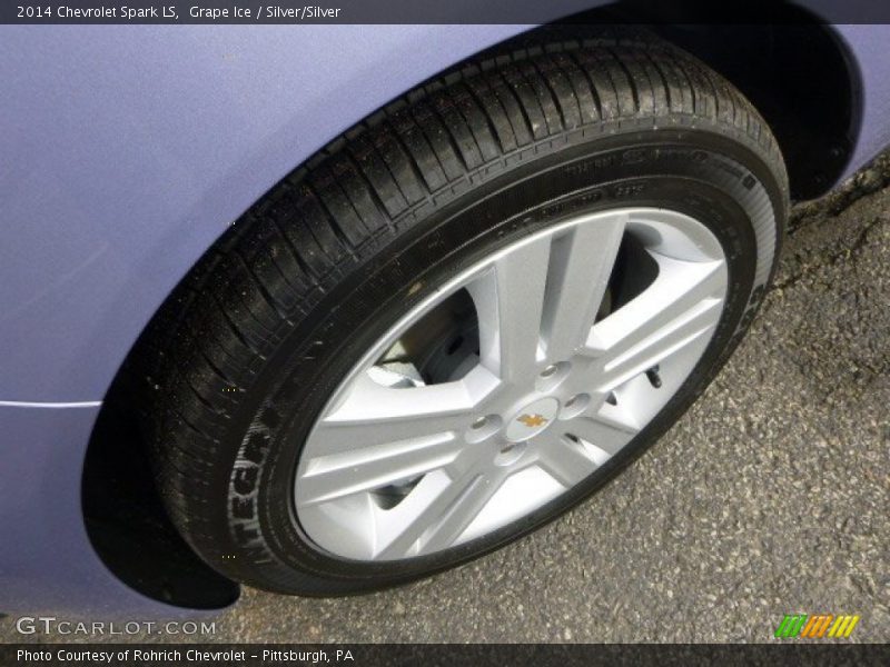 Grape Ice / Silver/Silver 2014 Chevrolet Spark LS