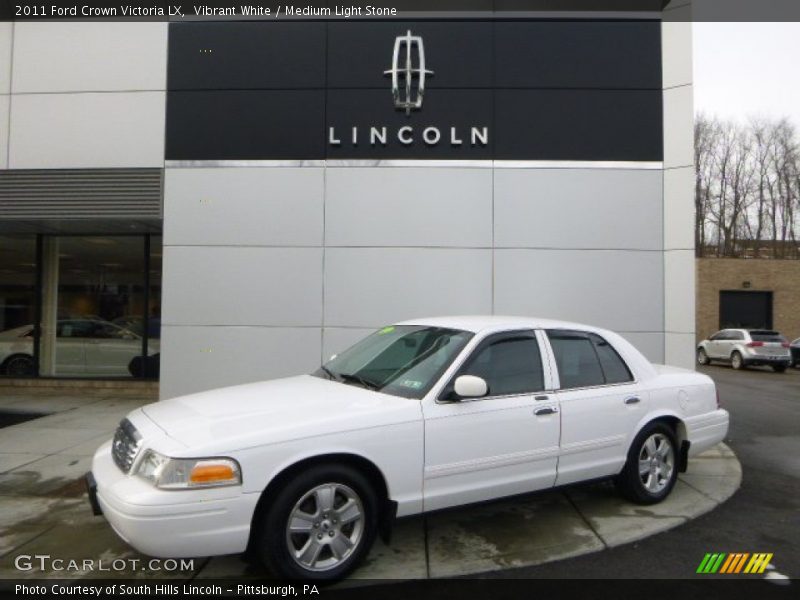 Vibrant White / Medium Light Stone 2011 Ford Crown Victoria LX