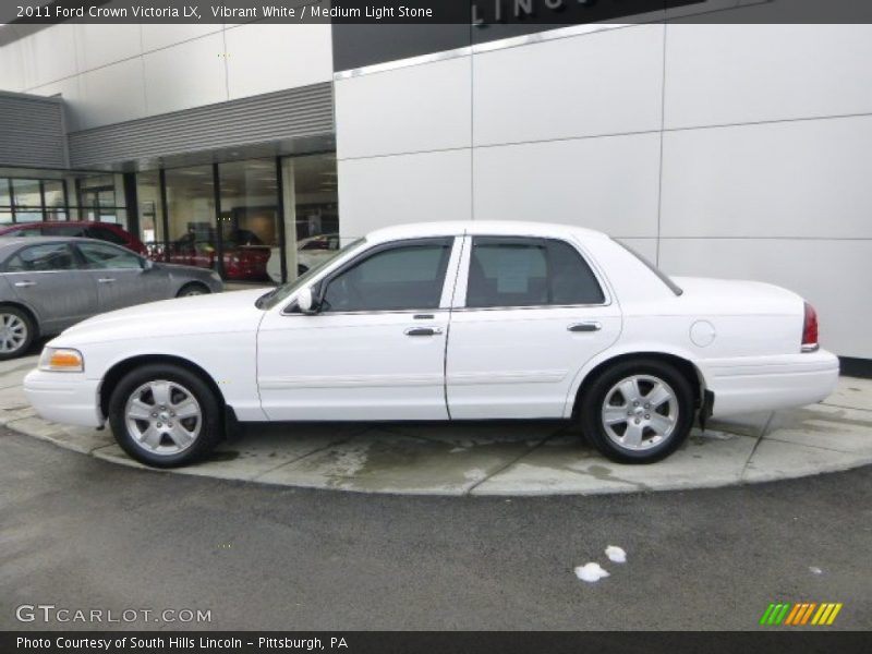 Vibrant White / Medium Light Stone 2011 Ford Crown Victoria LX