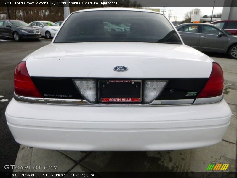 Vibrant White / Medium Light Stone 2011 Ford Crown Victoria LX
