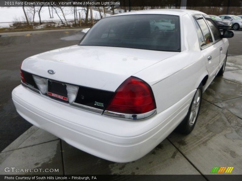 Vibrant White / Medium Light Stone 2011 Ford Crown Victoria LX