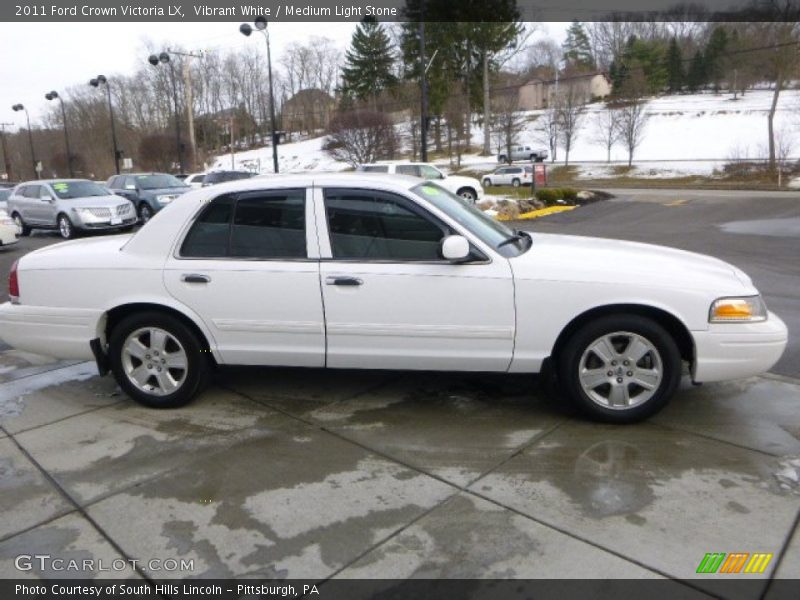 Vibrant White / Medium Light Stone 2011 Ford Crown Victoria LX
