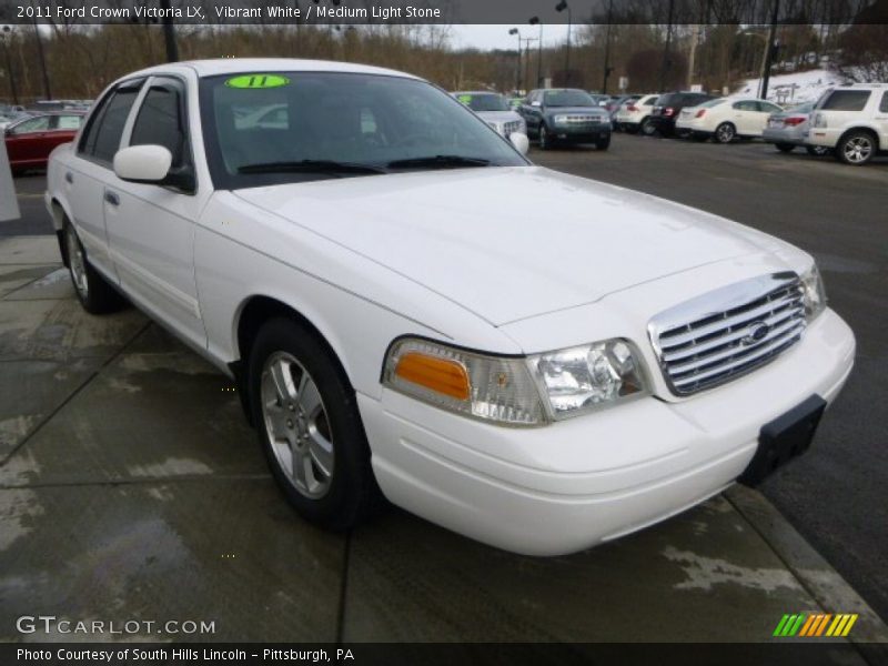 Vibrant White / Medium Light Stone 2011 Ford Crown Victoria LX