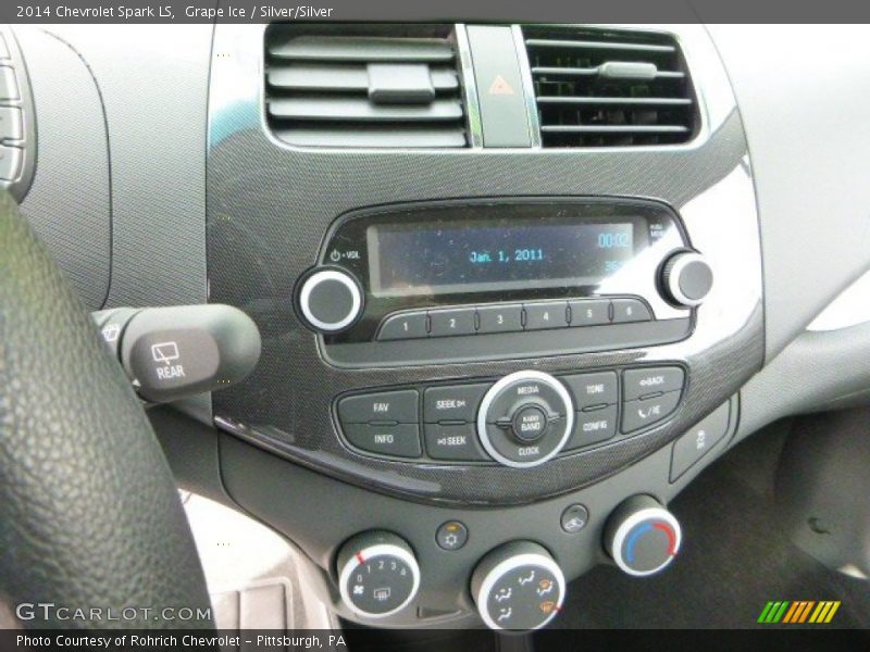Grape Ice / Silver/Silver 2014 Chevrolet Spark LS