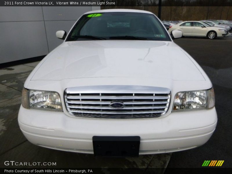 Vibrant White / Medium Light Stone 2011 Ford Crown Victoria LX
