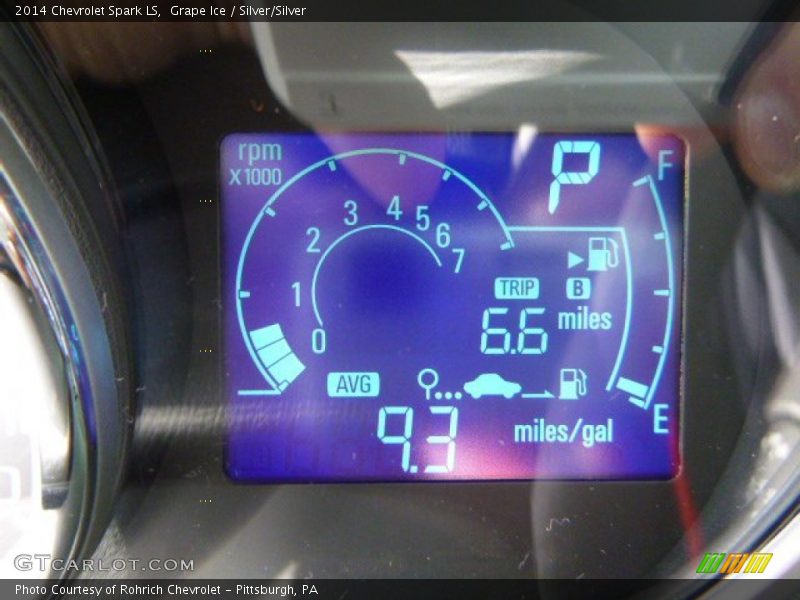 Grape Ice / Silver/Silver 2014 Chevrolet Spark LS