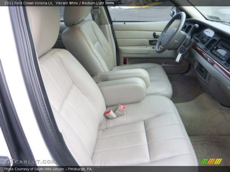 Vibrant White / Medium Light Stone 2011 Ford Crown Victoria LX