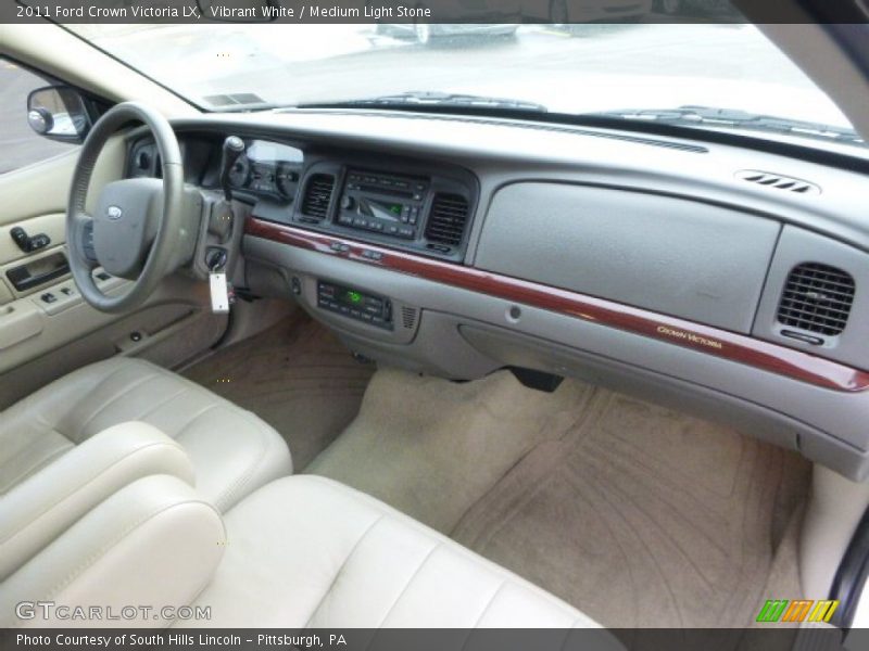 Vibrant White / Medium Light Stone 2011 Ford Crown Victoria LX