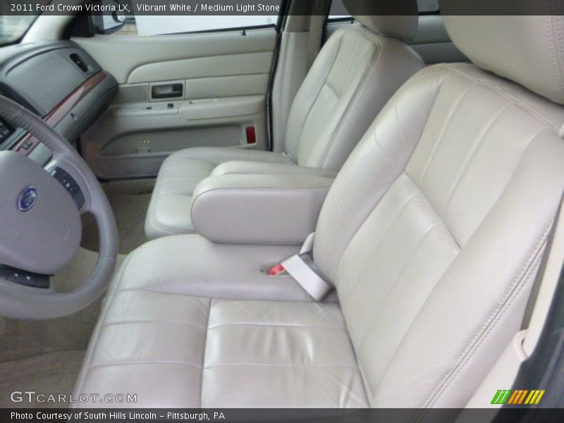 Vibrant White / Medium Light Stone 2011 Ford Crown Victoria LX
