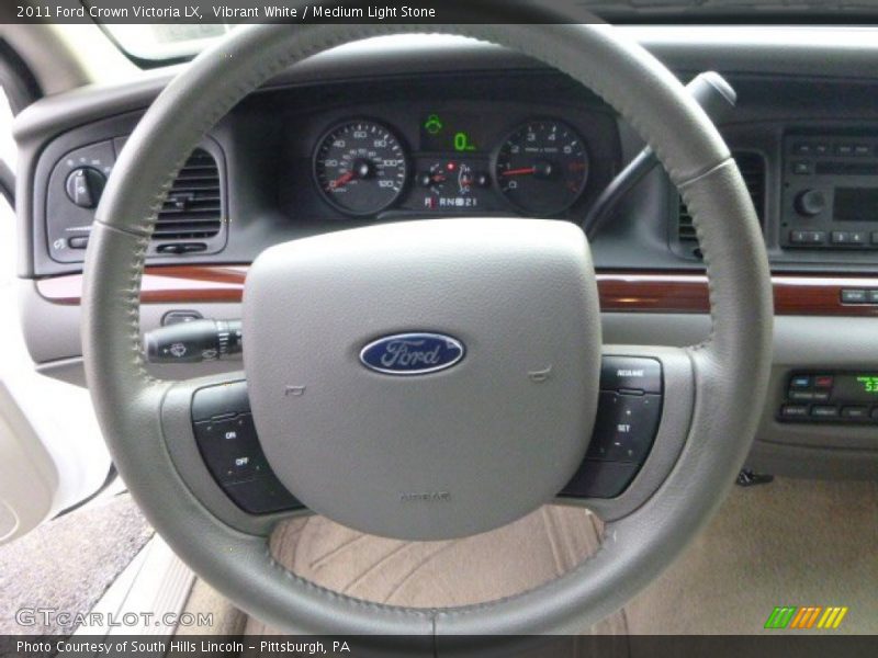 Vibrant White / Medium Light Stone 2011 Ford Crown Victoria LX