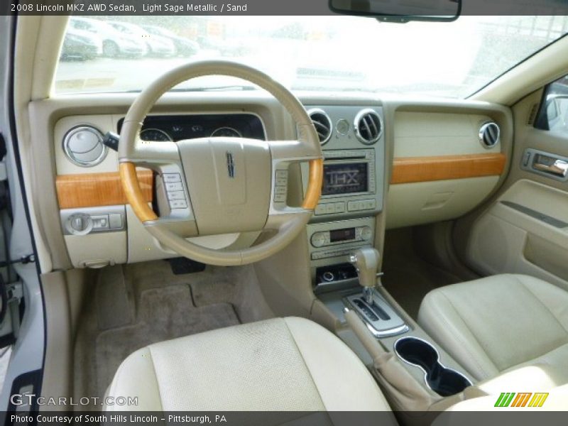 Light Sage Metallic / Sand 2008 Lincoln MKZ AWD Sedan