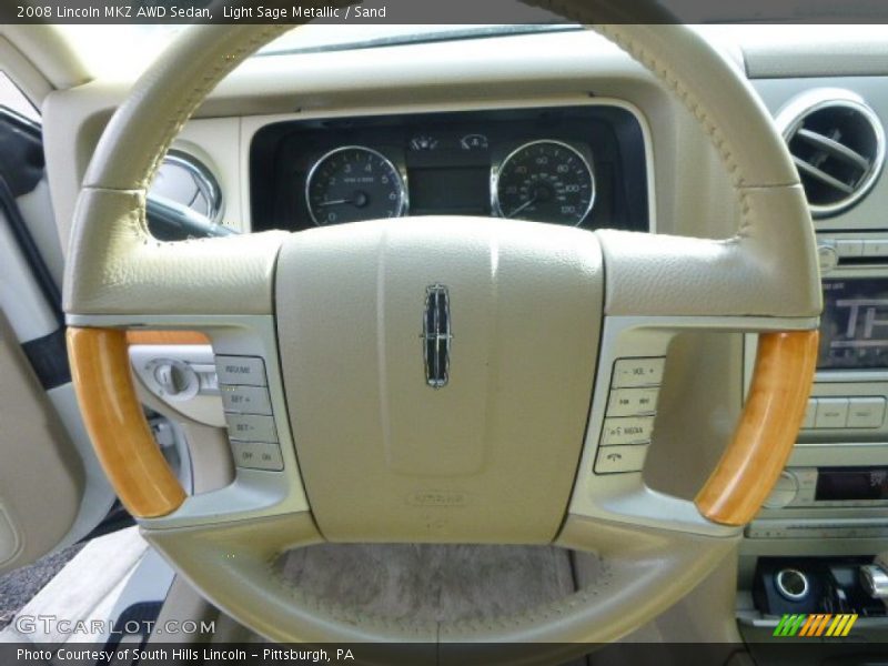 Light Sage Metallic / Sand 2008 Lincoln MKZ AWD Sedan