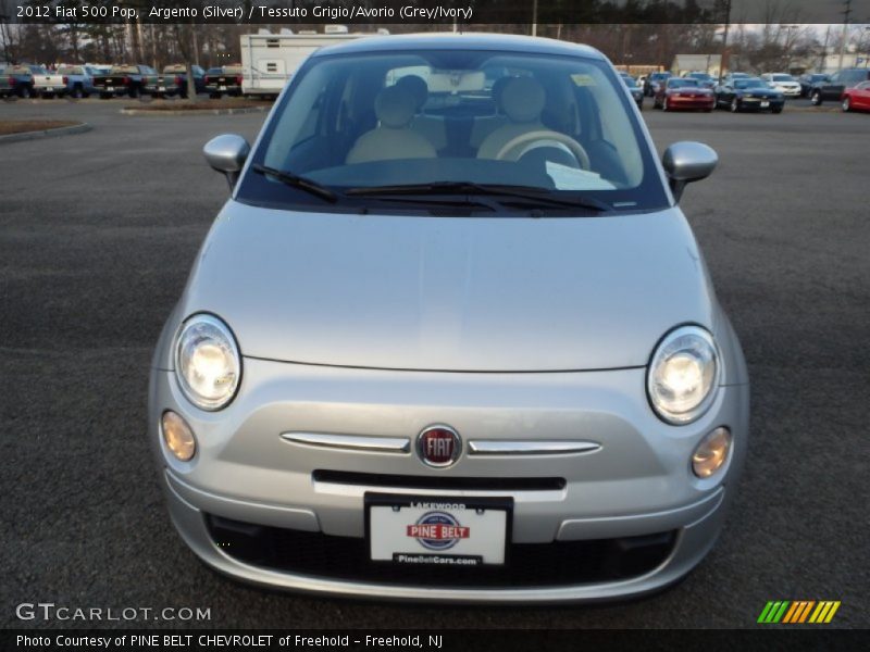 Argento (Silver) / Tessuto Grigio/Avorio (Grey/Ivory) 2012 Fiat 500 Pop