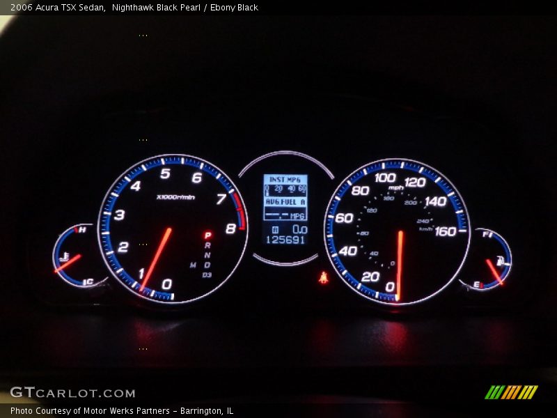 Nighthawk Black Pearl / Ebony Black 2006 Acura TSX Sedan