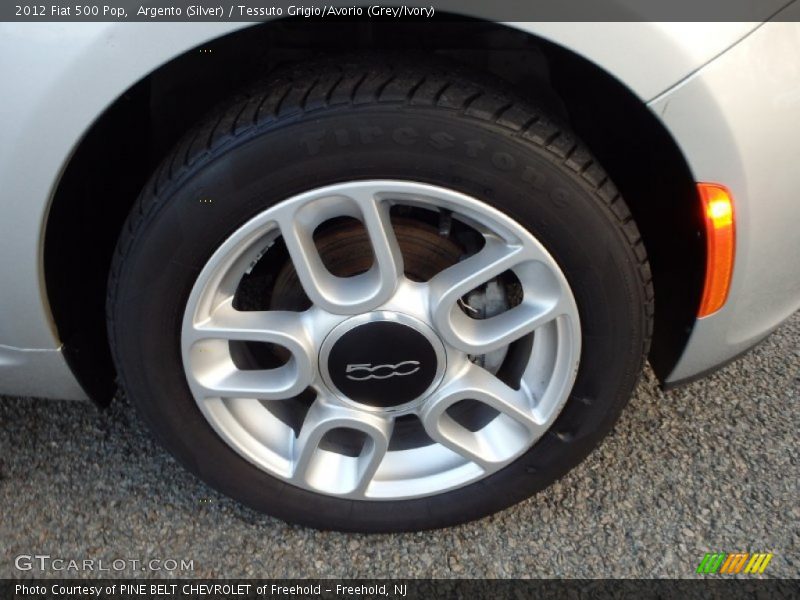 Argento (Silver) / Tessuto Grigio/Avorio (Grey/Ivory) 2012 Fiat 500 Pop