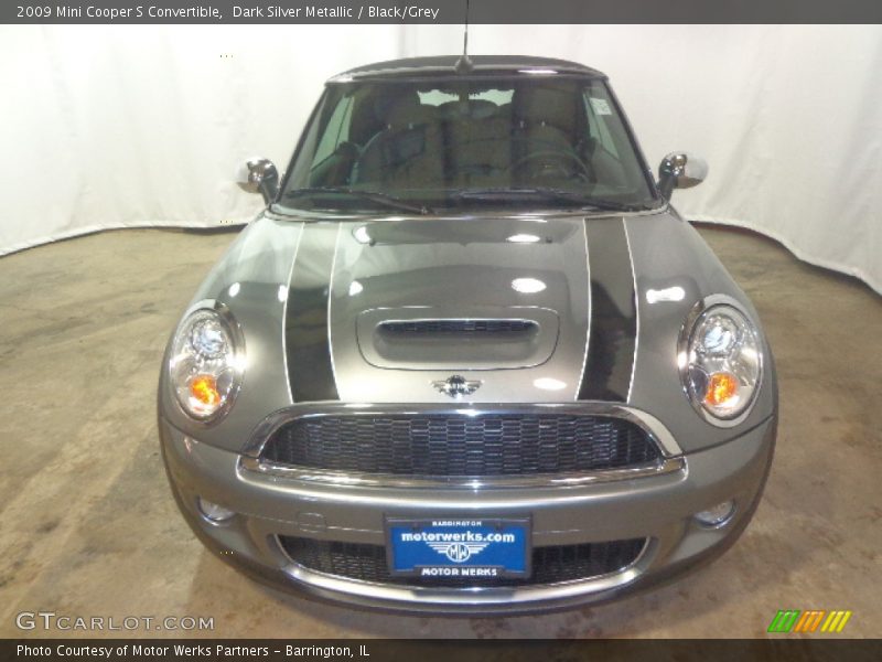 Dark Silver Metallic / Black/Grey 2009 Mini Cooper S Convertible