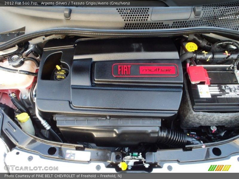 Argento (Silver) / Tessuto Grigio/Avorio (Grey/Ivory) 2012 Fiat 500 Pop