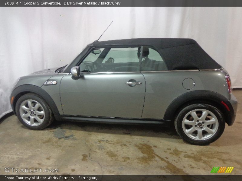 Dark Silver Metallic / Black/Grey 2009 Mini Cooper S Convertible