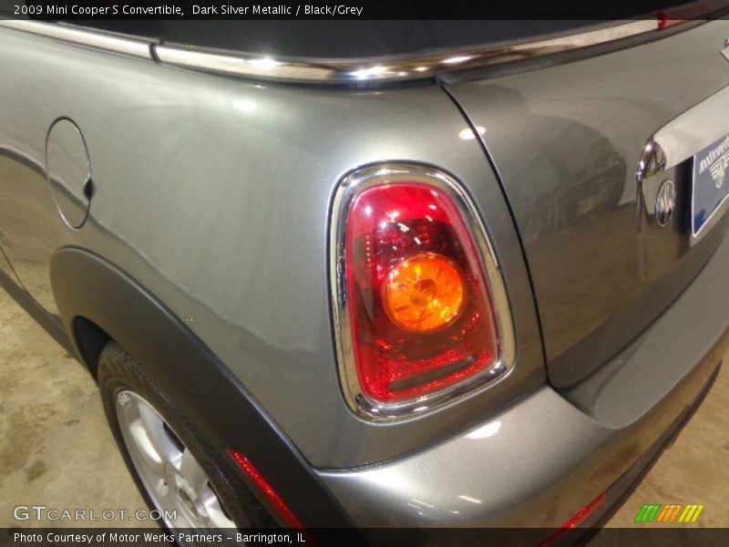 Dark Silver Metallic / Black/Grey 2009 Mini Cooper S Convertible