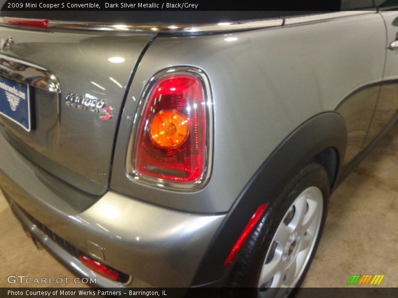 Dark Silver Metallic / Black/Grey 2009 Mini Cooper S Convertible