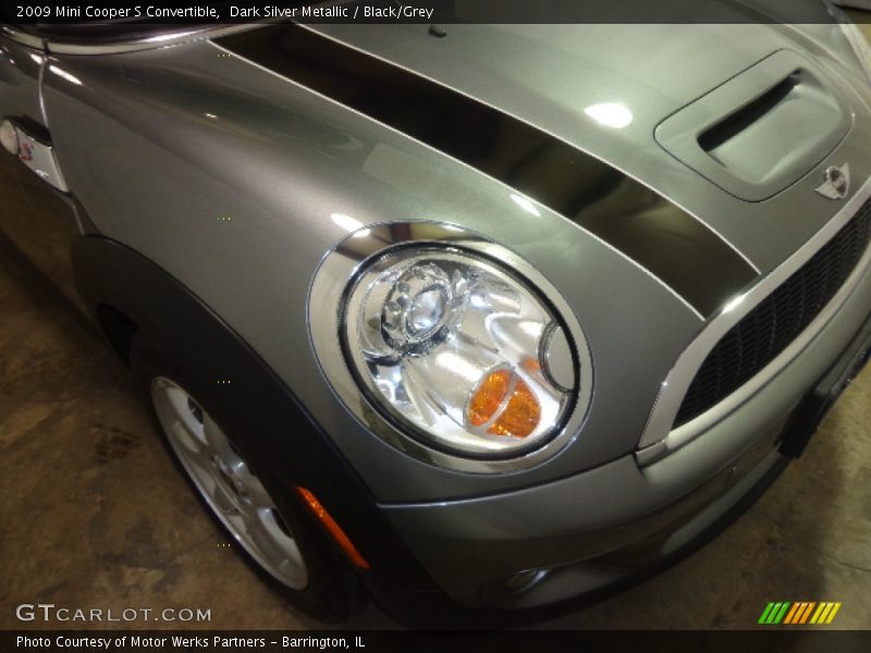 Dark Silver Metallic / Black/Grey 2009 Mini Cooper S Convertible