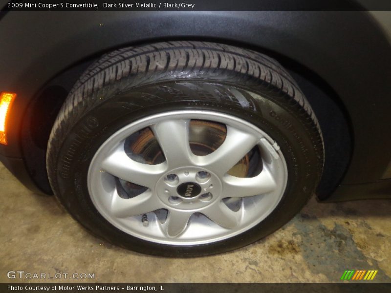 Dark Silver Metallic / Black/Grey 2009 Mini Cooper S Convertible