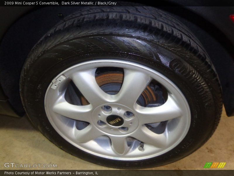 Dark Silver Metallic / Black/Grey 2009 Mini Cooper S Convertible