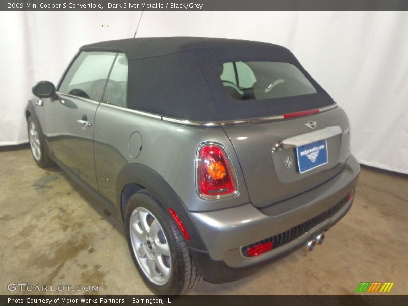 Dark Silver Metallic / Black/Grey 2009 Mini Cooper S Convertible