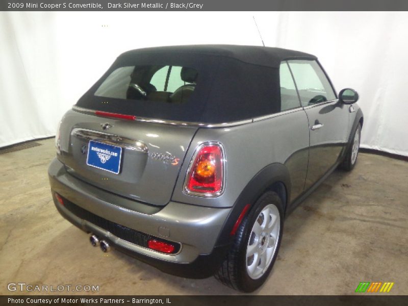 Dark Silver Metallic / Black/Grey 2009 Mini Cooper S Convertible