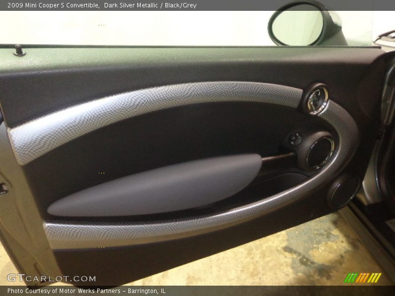 Dark Silver Metallic / Black/Grey 2009 Mini Cooper S Convertible