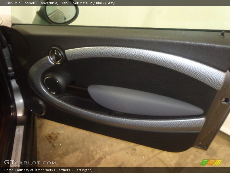 Dark Silver Metallic / Black/Grey 2009 Mini Cooper S Convertible
